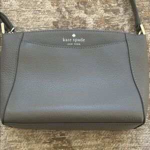 Kate Spade Charcoal Leather Crossbody Bag